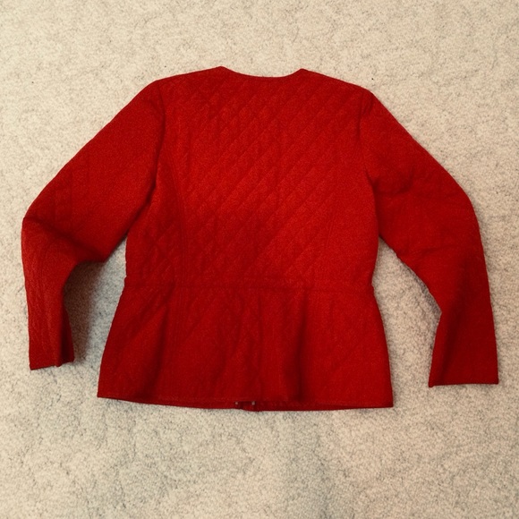 - Talbots Quilted Red Jacket Medium - Picture 3 of 10